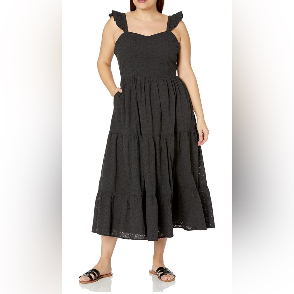 The Drop Women's Tulsi Ruffle-Sleeve Eyelet Maxi Dress 2XL- NWOT - Picture 5 of 13